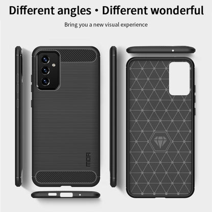 For Samsung Galaxy A82 / Quantum2 MOFI Gentleness Series Brushed Texture Carbon Fiber Soft TPU Case(Black) - Galaxy Phone Cases by MOFI | Online Shopping South Africa | PMC Jewellery