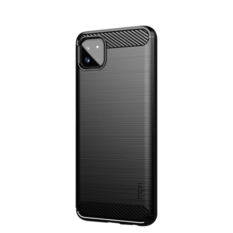 For Samsung Galaxy A22 5G MOFI Gentleness Series Brushed Texture Carbon Fiber Soft TPU Case(Black) - Galaxy Phone Cases by MOFI | Online Shopping South Africa | PMC Jewellery