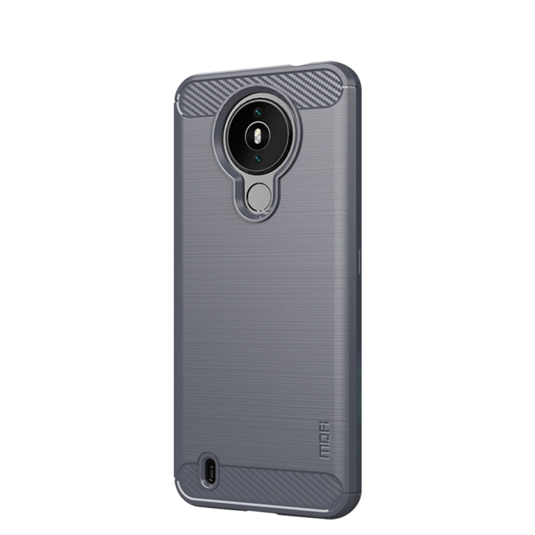 For Nokia 1.4 MOFI Gentleness Series Brushed Texture Carbon Fiber Soft TPU Case(Gray) - Nokia Cases by MOFI | Online Shopping South Africa | PMC Jewellery