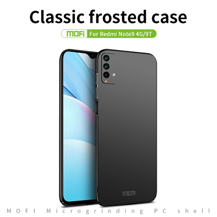 For Xiaomi Redmi 9T / Note9 4G / 9 Power MOFI Frosted PC Ultra-thin Hard Case(Black) - Xiaomi Cases by MOFI | Online Shopping South Africa | PMC Jewellery