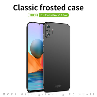 For Xiaomi Redmi Note10 Pro MOFI Frosted PC Ultra-thin Hard Case(Blue) - Xiaomi Cases by MOFI | Online Shopping South Africa | PMC Jewellery