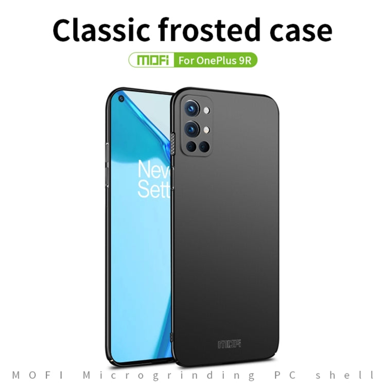 For OnePlus 9R MOFI Frosted PC Ultra-thin Hard Case(Blue) - OnePlus Cases by MOFI | Online Shopping South Africa | PMC Jewellery