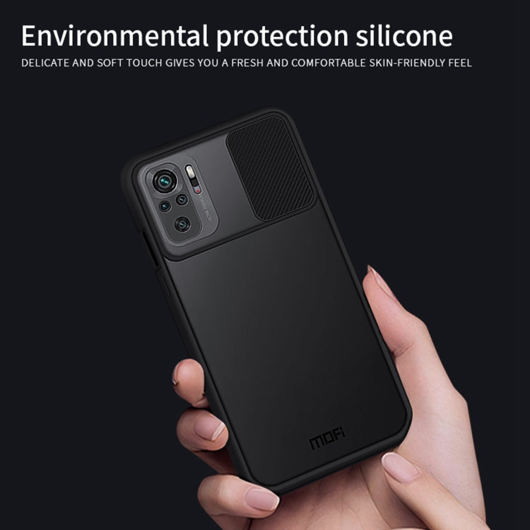 For Xiaomi Redmi Note 10 4G / Note 10S MOFI Xing Dun Series Translucent Frosted PC + TPU Privacy Anti-glare Shockproof All-inclusive Protective Case(Blue) - Xiaomi Cases by MOFI | Online Shopping South Africa | PMC TechLife | Buy Now Pay Later Mobicred