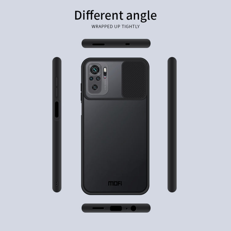 For Xiaomi Redmi Note 10 4G / Note 10S MOFI Xing Dun Series Translucent Frosted PC + TPU Privacy Anti-glare Shockproof All-inclusive Protective Case(Blue) - Xiaomi Cases by MOFI | Online Shopping South Africa | PMC TechLife | Buy Now Pay Later Mobicred