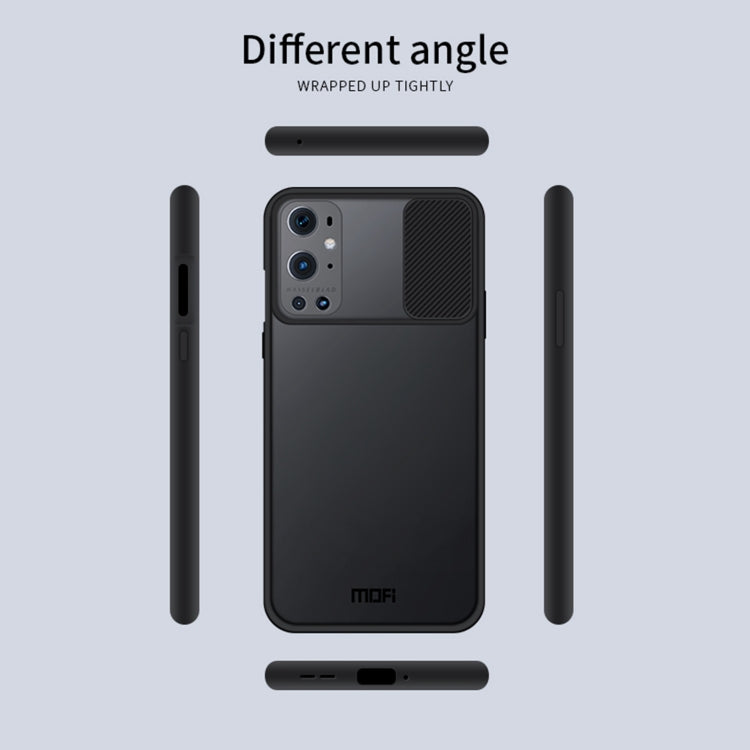 For OnePlus 9 Pro MOFI Xing Dun Series Translucent Frosted PC + TPU Privacy Anti-glare Shockproof All-inclusive Protective Case(Black) - OnePlus Cases by MOFI | Online Shopping South Africa | PMC Jewellery