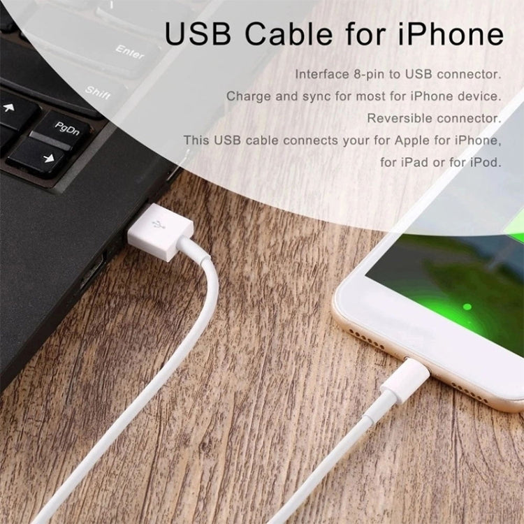 12W USB Charger + USB to 8 Pin Data Cable for iPad / iPhone / iPod Series, AU Plug - USB Charger by PMC Jewellery | Online Shopping South Africa | PMC Jewellery | Buy Now Pay Later Mobicred