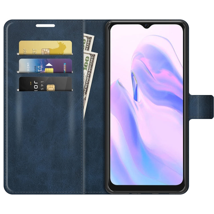 For Blackview A70 Retro Calf Pattern Buckle Horizontal Flip Leather Case with Holder & Card Slots & Wallet(Blue) - More Brand by PMC Jewellery | Online Shopping South Africa | PMC Jewellery | Buy Now Pay Later Mobicred