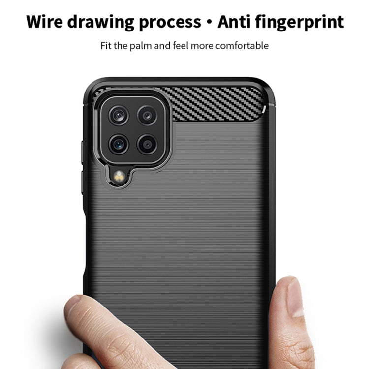 For Samsung Galaxy A22 4G MOFI Gentleness Series Brushed Texture Carbon Fiber Soft TPU Case(Red) - Galaxy Phone Cases by MOFI | Online Shopping South Africa | PMC TechLife | Buy Now Pay Later Mobicred