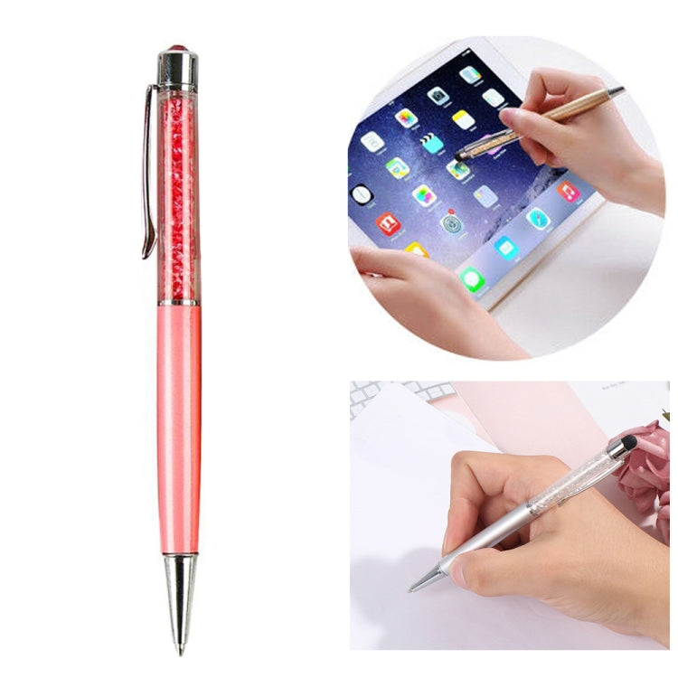 AT-22  2 in 1 Universal Flash Diamond Decoration Capacitance Pen Stylus Ballpoint Pen(Pink) - Stylus Pen by PMC Jewellery | Online Shopping South Africa | PMC Jewellery | Buy Now Pay Later Mobicred