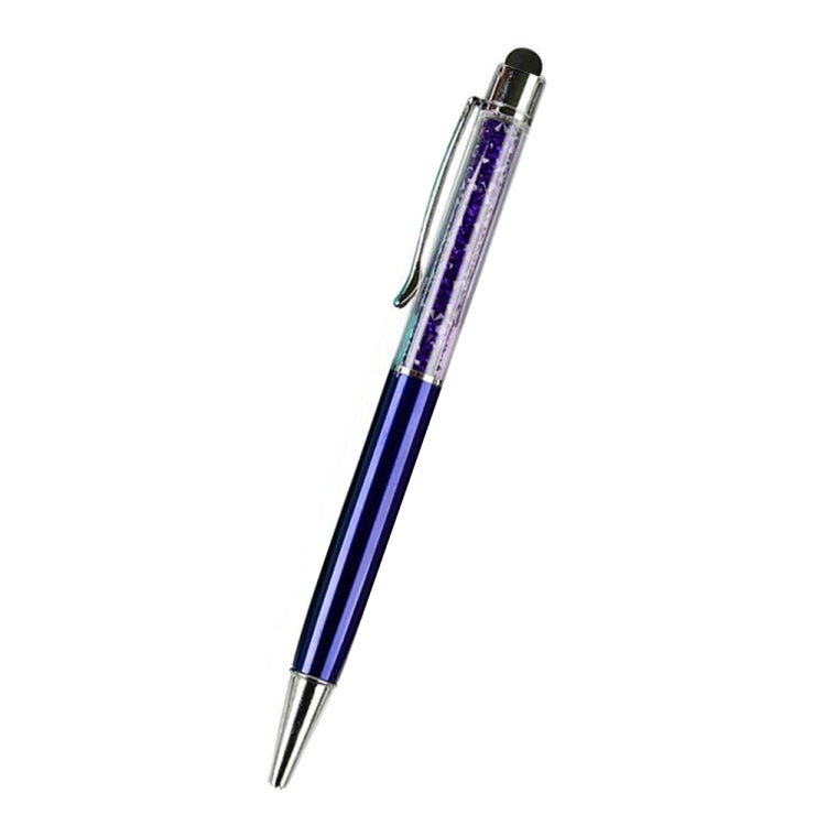 AT-22  2 in 1 Universal Flash Diamond Decoration Capacitance Pen Stylus Ballpoint Pen(Blue) - Stylus Pen by PMC Jewellery | Online Shopping South Africa | PMC Jewellery | Buy Now Pay Later Mobicred