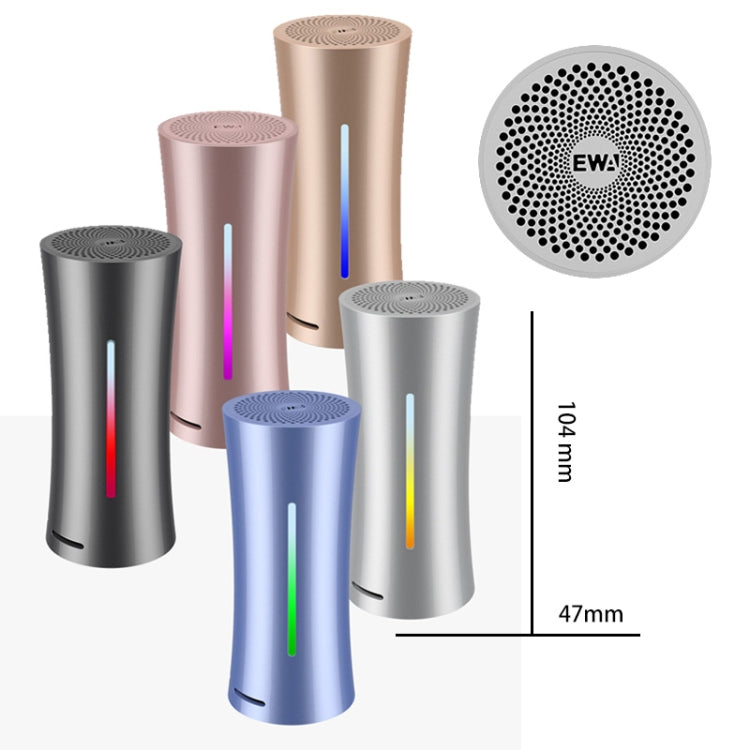 EWA A115 Portable Metal Bluetooth Speaker 105H Power Hifi Stereo Outdoor Subwoofer(Silver) - free shipping - PMC Jewellery - Order now!