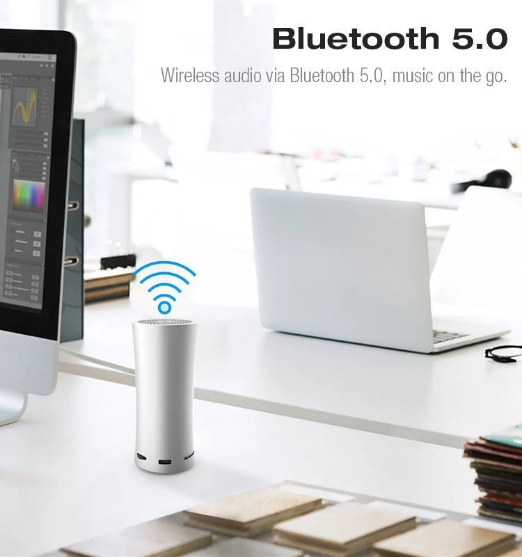 EWA A115 Portable Metal Bluetooth Speaker 105H Power Hifi Stereo Outdoor Subwoofer(Silver) - Desktop Speaker by EWA | Online Shopping South Africa | PMC Jewellery | Buy Now Pay Later Mobicred