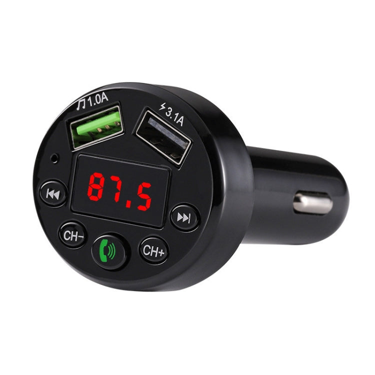 E6 Car MP3 Player FM Transmitters Dual USB Hands-free - Bluetooth Car Kits by PMC Jewellery | Online Shopping South Africa | PMC Jewellery | Buy Now Pay Later Mobicred