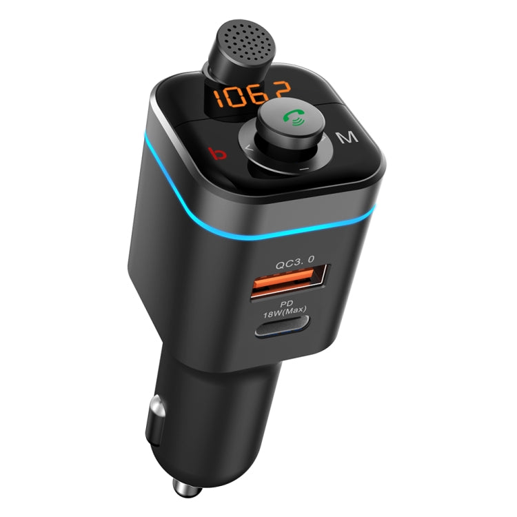 C72 Car MP3 Player Receiver FM Transmitter PD18W USB-C Car Charger Phone Music Player - Bluetooth Car Kits by PMC TechLife | Online Shopping South Africa | PMC TechLife | Buy Now Pay Later Mobicred