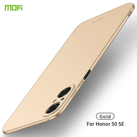 For Honor 50 SE MOFI Frosted PC Ultra-thin Hard Case(Gold) - Honor Cases by MOFI | Online Shopping South Africa | PMC Jewellery