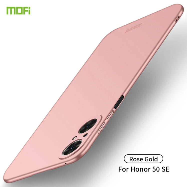 For Honor 50 SE MOFI Frosted PC Ultra-thin Hard Case(Rose Gold) - Honor Cases by MOFI | Online Shopping South Africa | PMC Jewellery