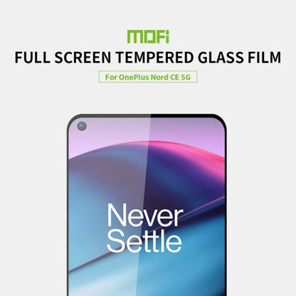 For OnePlus Nord CE 5G MOFI 9H 2.5D Full Screen Tempered Glass Film(Black) - OnePlus Tempered Glass by MOFI | Online Shopping South Africa | PMC Jewellery