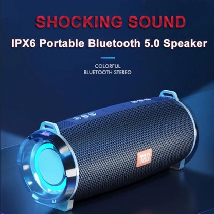 T&G TG192 LED Flashing Light Portable Wireless Bass 3D Stereo Bluetooth Speaker, Support FM / TF Card / USB(Red) - Desktop Speaker by T&G | Online Shopping South Africa | PMC Jewellery | Buy Now Pay Later Mobicred