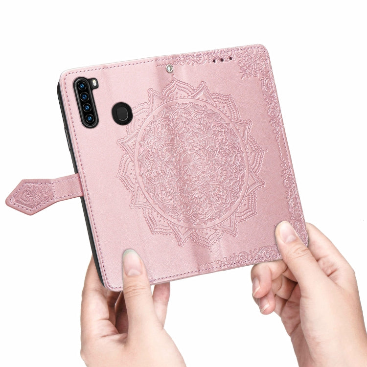 For Blackview A80 Pro Mandala Flower Embossed Horizontal Flip Leather Case with Holder & Three Card Slots & Wallet & Lanyard(Rose Gold) - More Brand by PMC Jewellery | Online Shopping South Africa | PMC Jewellery | Buy Now Pay Later Mobicred