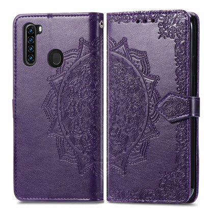 For Blackview A80 Pro Mandala Flower Embossed Horizontal Flip Leather Case with Holder & Three Card Slots & Wallet & Lanyard(Purple) - More Brand by PMC Jewellery | Online Shopping South Africa | PMC Jewellery | Buy Now Pay Later Mobicred