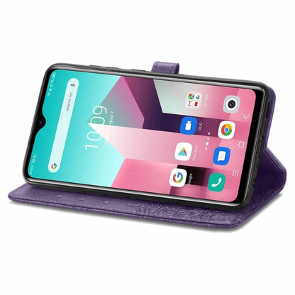 For Blackview A80 Pro Mandala Flower Embossed Horizontal Flip Leather Case with Holder & Three Card Slots & Wallet & Lanyard(Purple) - More Brand by PMC Jewellery | Online Shopping South Africa | PMC Jewellery | Buy Now Pay Later Mobicred