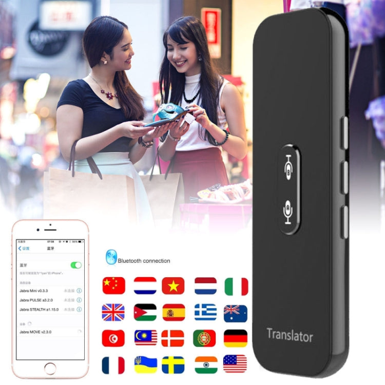 G6X Smart Real Time Voice Translator 40 Languages for Android IOS and Smartphone(Gray) -  by PMC Jewellery | Online Shopping South Africa | PMC Jewellery | Buy Now Pay Later Mobicred