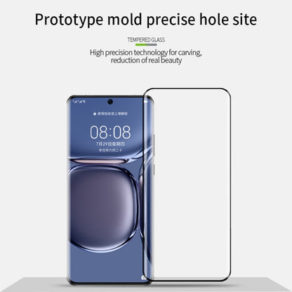 For Huawei P50 Pro MOFI 9H 3D Explosion Proof Thermal Bending Full Screen Covered Tempered Glass Film(Black) - Huawei Tempered Glass by MOFI | Online Shopping South Africa | PMC Jewellery