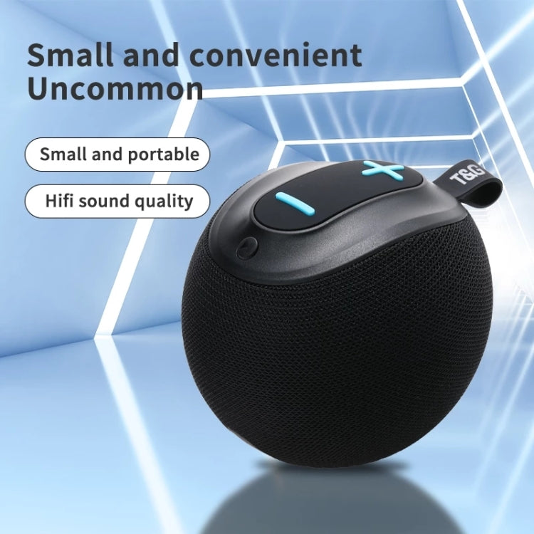 T&G TG623 TWS Portable Wireless Speaker Outdoor Waterproof Subwoofer 3D Stereo Support FM / TF Card(Black) - free shipping - PMC Jewellery - Order now!