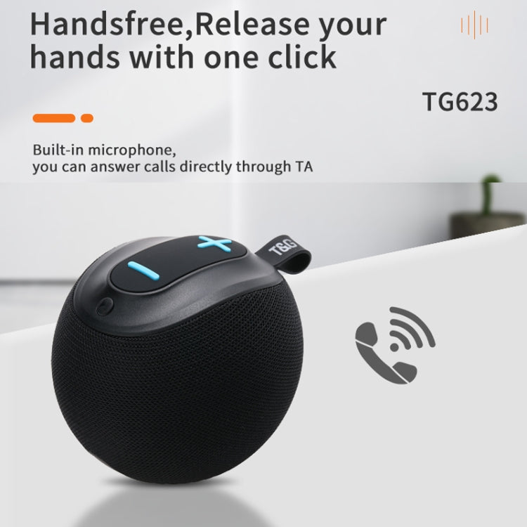 T&G TG623 TWS Portable Wireless Speaker Outdoor Waterproof Subwoofer 3D Stereo Support FM / TF Card(Blue) - free shipping - PMC Jewellery - Order now!