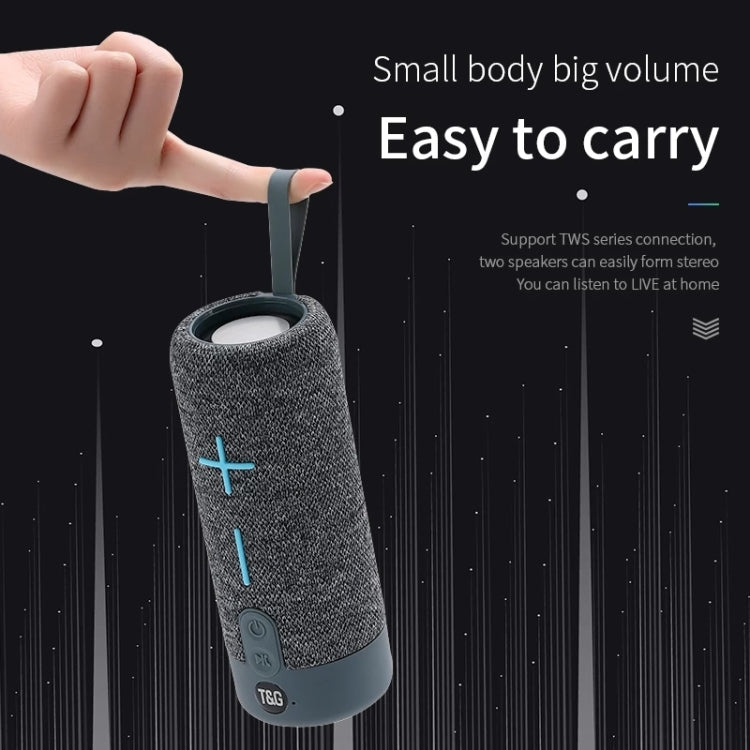 T&G TG619 Portable Bluetooth Wireless Speaker Waterproof Outdoor Bass Subwoofer Support AUX TF USB(Gray) - free shipping - PMC Jewellery - Order now!