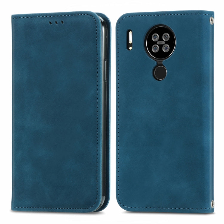 For Blackview A80 / A80s Retro Skin Feel Business Magnetic Horizontal Flip Leather Case with Holder & Card Slots & Wallet & Photo Frame(Blue) - More Brand by PMC Jewellery | Online Shopping South Africa | PMC Jewellery | Buy Now Pay Later Mobicred