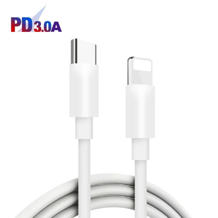 40W Dual Port PD / Type-C Fast Charger with Type-C to 8 Pin Data Cable, US Plug(White) - USB Charger by PMC Jewellery | Online Shopping South Africa | PMC Jewellery | Buy Now Pay Later Mobicred