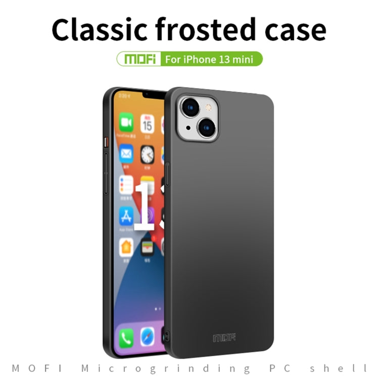 For iPhone 13 mini  MOFI Frosted PC Ultra-thin Hard Case(Rose Gold) - iPhone 13 mini Cases by MOFI | Online Shopping South Africa | PMC Jewellery