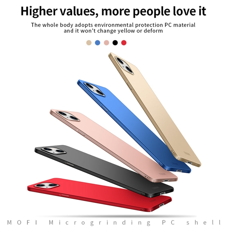 For iPhone 13 MOFI Frosted PC Ultra-thin Hard Case(Red) - iPhone 13 Cases by MOFI | Online Shopping South Africa | PMC Jewellery