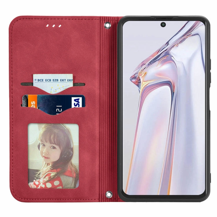 For Blackview A100 Retro Skin Feel Business Magnetic Horizontal Flip Leather Case with Holder & Card Slots & Wallet & Photo Frame(Red) - More Brand by PMC TechLife | Online Shopping South Africa | PMC TechLife | Buy Now Pay Later Mobicred