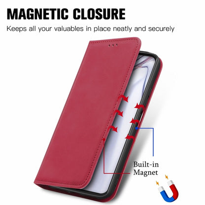 For Blackview A100 Retro Skin Feel Business Magnetic Horizontal Flip Leather Case with Holder & Card Slots & Wallet & Photo Frame(Red) - More Brand by PMC Jewellery | Online Shopping South Africa | PMC Jewellery | Buy Now Pay Later Mobicred