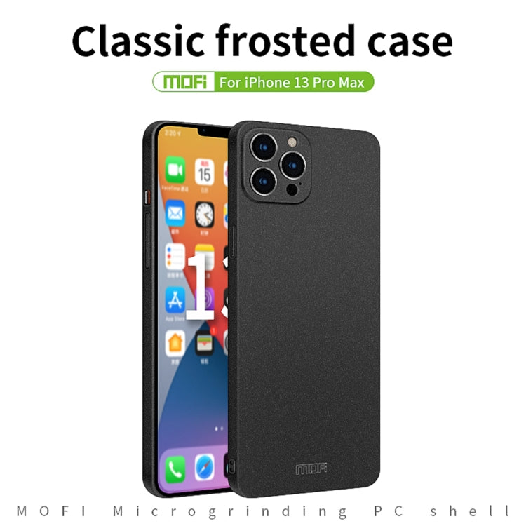 For iPhone 13 Pro Max MOFI Fandun Series Frosted PC Ultra-thin All-inclusive Protective Case (Black) - iPhone 13 Pro Max Cases by MOFI | Online Shopping South Africa | PMC Jewellery