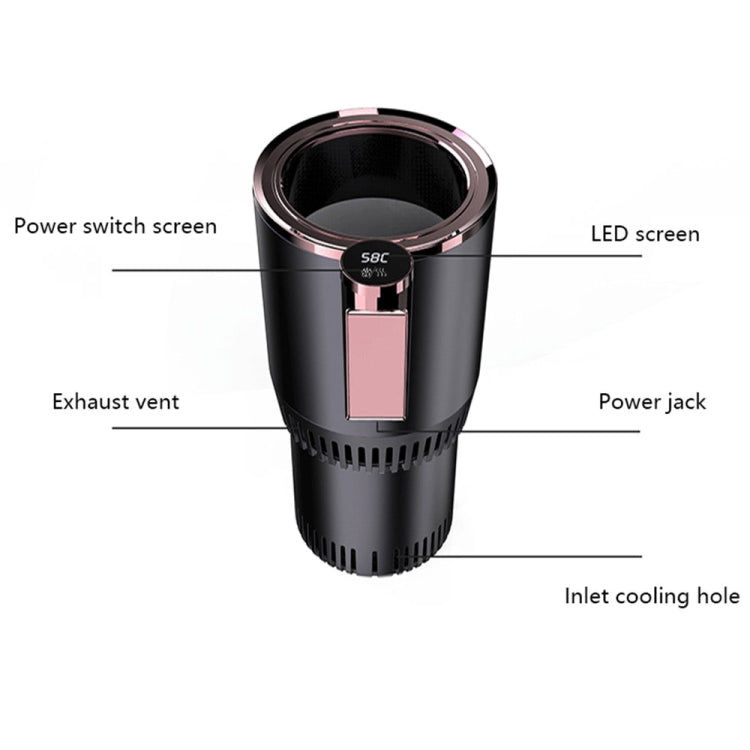 2-in-1 Smart Car Cup Cooler Outdoor Travel Heater Portable Auto Mini Refrigerator 12V Cooling Heating Cup and Drink Holder(Purple) - Stowing Tidying by PMC Jewellery | Online Shopping South Africa | PMC Jewellery | Buy Now Pay Later Mobicred