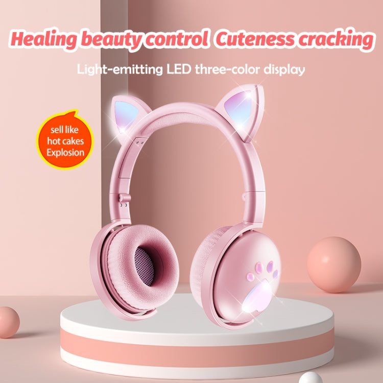 BK9 HiFi 7.1 Surround Sound Cat Claw Luminous Cat Ear Bluetooth Gaming Headset with Mic(Orange) - Multimedia Headset by PMC Jewellery | Online Shopping South Africa | PMC Jewellery | Buy Now Pay Later Mobicred