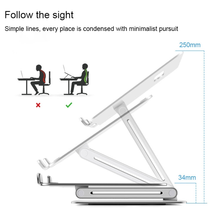 AP-2V Aluminum Alloy Laptop Stand - Laptop Stand by PMC Jewellery | Online Shopping South Africa | PMC Jewellery | Buy Now Pay Later Mobicred