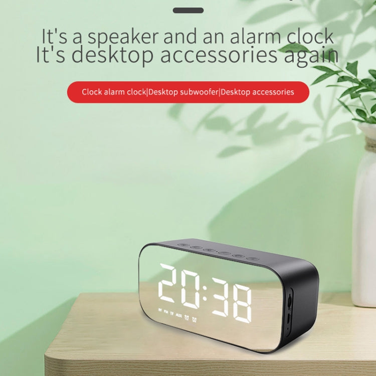 AEC BT518 Portable Wireless Bluetooth Speaker LED Alarm Clock Support AUX / TF Card / FM - Desktop Speaker by AEC | Online Shopping South Africa | PMC Jewellery | Buy Now Pay Later Mobicred