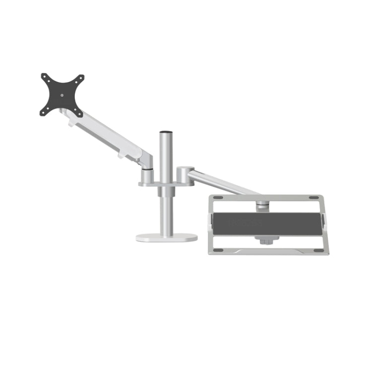 OL-3S Aluminum Height Adjustable Desktop Computer Stand for 17-32 inch and 12-17 inch Monitor(Silver) - Laptop Stand by PMC Jewellery | Online Shopping South Africa | PMC Jewellery | Buy Now Pay Later Mobicred