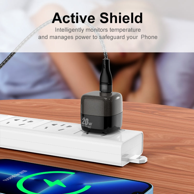 ENKAY APQ-011 Mini PD 20W USB-C / Type-C Port Fast Charger, US Plug(Pink) - free shipping - PMC TechLife - Order now!