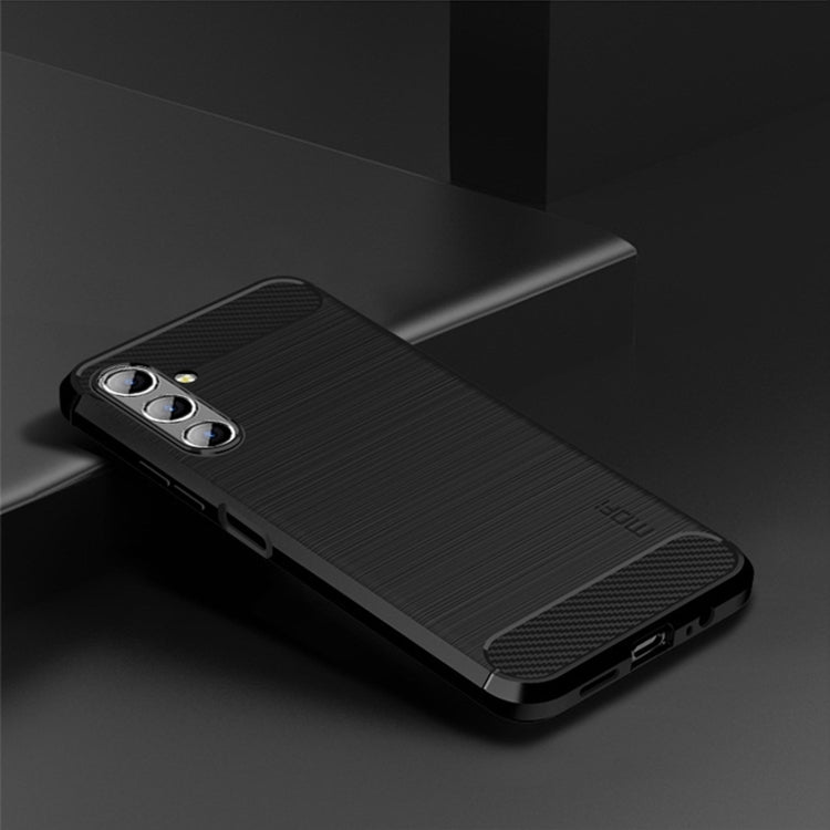 For Samsung Galaxy A13 5G MOFI Gentleness Series Brushed Texture Carbon Fiber Soft TPU Case(Black) - Galaxy Phone Cases by MOFI | Online Shopping South Africa | PMC Jewellery