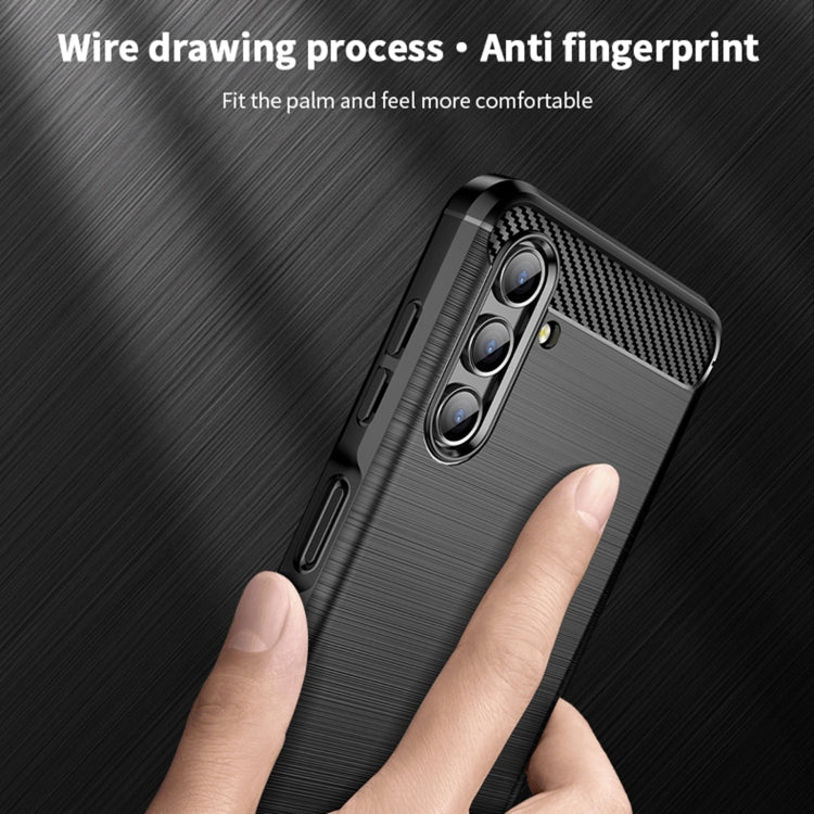 For Samsung Galaxy A13 5G MOFI Gentleness Series Brushed Texture Carbon Fiber Soft TPU Case(Black) - Galaxy Phone Cases by MOFI | Online Shopping South Africa | PMC TechLife | Buy Now Pay Later Mobicred