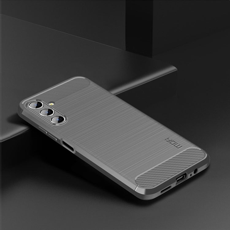 For Samsung Galaxy A13 5G MOFI Gentleness Series Brushed Texture Carbon Fiber Soft TPU Case(Gray) - Galaxy Phone Cases by MOFI | Online Shopping South Africa | PMC Jewellery