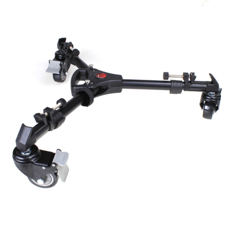 YUNTENG 901 Aluminium Alloy Camera Tripod Foot Wheel Pulley Base, Load 30KG - free shipping - PMC TechLife - Order now!