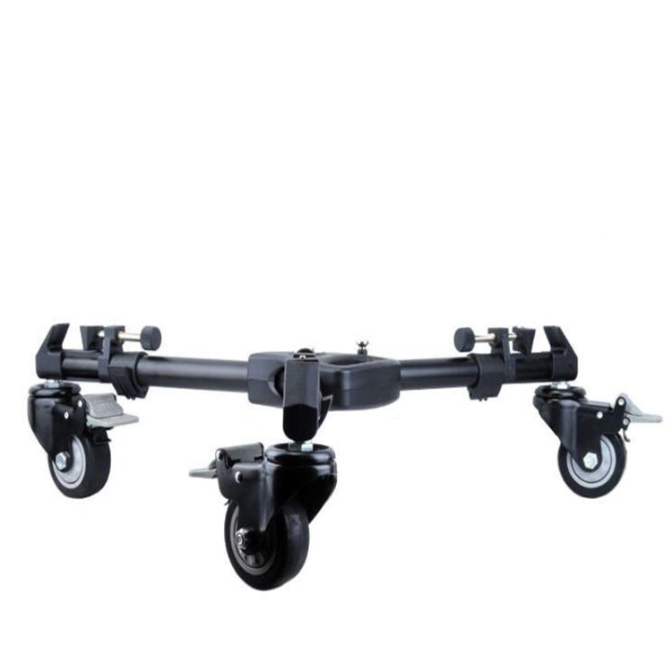 YUNTENG 901 Aluminium Alloy Camera Tripod Foot Wheel Pulley Base, Load 30KG - free shipping - PMC TechLife - Order now!