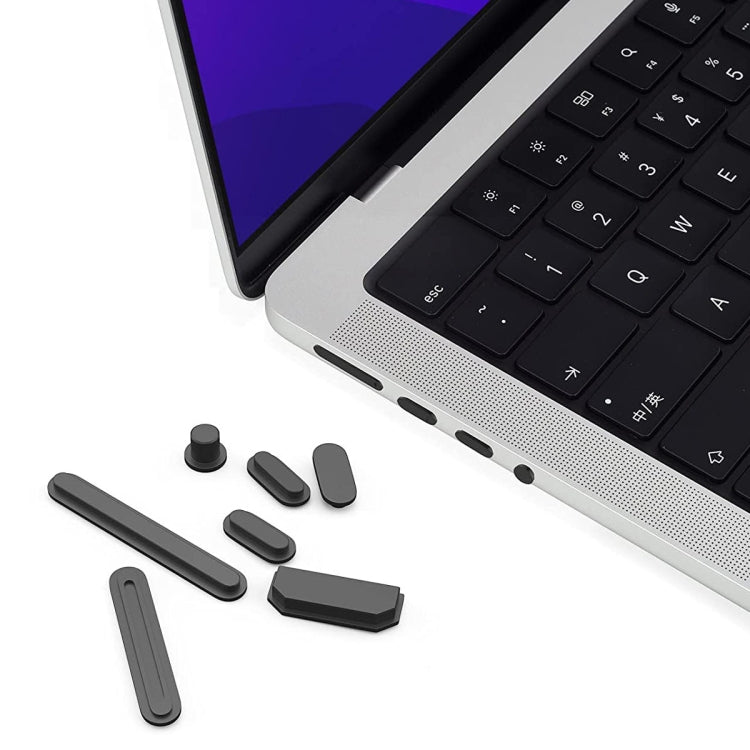 ENKAY Hat-Prince Silicone Anti-dust Plugs for MacBook Air 13.6 2022/2024 A2681 (M2) / A3113 (M3) (Black) - free shipping - PMC TechLife - Order now!