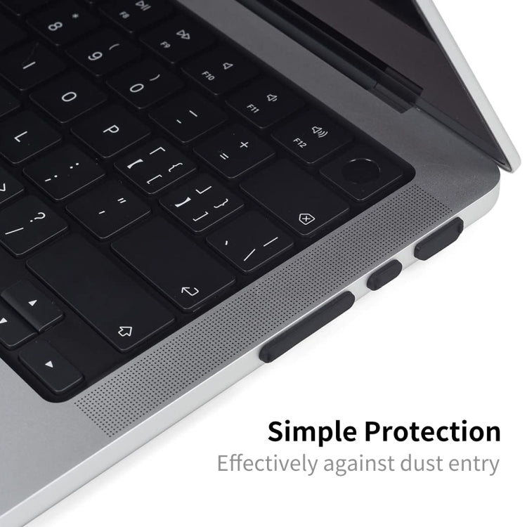 ENKAY Hat-Prince Silicone Anti-dust Plugs for MacBook Air 13.6 2022/2024 A2681 (M2) / A3113 (M3) (Black) - free shipping - PMC TechLife - Order now!